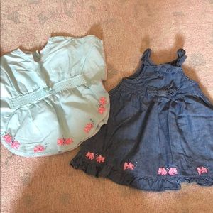 Gymboree Beach Cover Up and Denim Dress